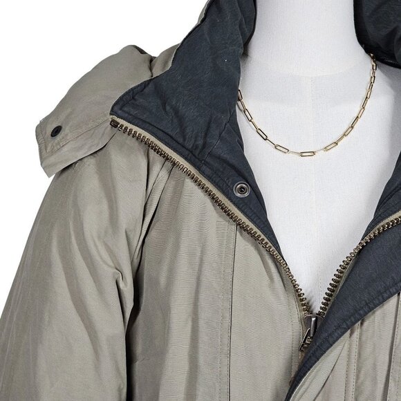 London Fog 3-in-1 Puffer Coat Waterproof Removable Hood Winter Beige XL/XXL - Picture 16 of 16